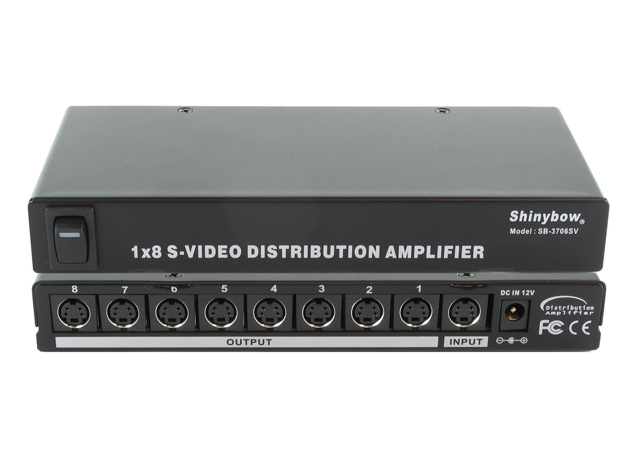 1x8 S-Video Distribution Amplifier (S-Video only)